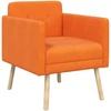 Fotelis Akcentinis krėslas Oranžinė Velvetinis audinys