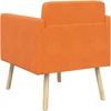 Fotelis Akcentinis krėslas Oranžinė Velvetinis audinys