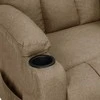 Fotelis Atlošiamas krėslas, taupe spalvos, audinys