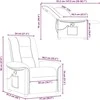 Fotelis Atlošiamas masažinis krėslas, kreminės spalvos, audinys