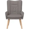 Fotelis krėslas Taupe 63 x 67 x 94 cm Audinys ir fanera