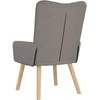 Fotelis krėslas Taupe 63 x 67 x 94 cm Audinys ir fanera