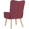 Fotelis krėslas Vyno raudona 63 x 67 x 94 cm Audinys ir fanera