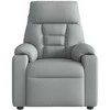 Fotelis Elektrinis atlošiamas krėslas, šviesiai pilkos spalvos, audinys