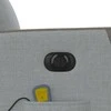 Fotelis Elektrinis masažinis krėslas, šviesiai pilkas, audinys
