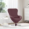 Fotelis Kiaušinio formos krėslas Violetinė 63 x 73 x 90 cm audinys