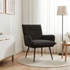 Fotelis Krėslas Juoda Bouclé