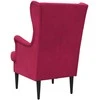 Fotelis krėslas Vyno raudona Aksomas