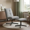 Fotelis Pasukama kėdė su pakoju Šviesiai pilka Audinys