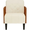 Fotelis Sofa-kėdė su porankiais, 55 cm, linas