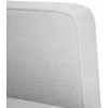Fotelis Sofa-kėdė su porankiais, debesų pilka, 53 cm, audinys