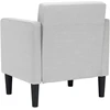 Fotelis Sofa-kėdė su porankiais, debesų pilka, 53 cm, audinys