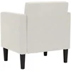 Fotelis Sofa-kėdė su porankiais, kreminės spalvos, 53 cm, aksomas