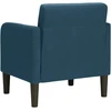 Fotelis Sofa-kėdė su porankiais, mėlyna, 54 cm, aksomas