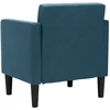 Fotelis Sofa-kėdė su porankiais, mėlyna, 53 cm, aksomas
