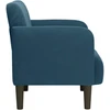 Fotelis Sofa-kėdė su porankiais, mėlyna, 54 cm, aksomas