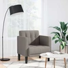 Fotelis Sofa-kėdė su porankiais, pilkai ruda, 53 cm, audinys