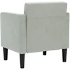 Fotelis Sofa-kėdė su porankiais, šviesiai pilka, 53 cm, aksomas