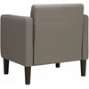 Fotelis Sofa-kėdė su porankiais, šviesiai pilka, 54 cm, velvetas, audinys
