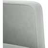 Fotelis Sofa-kėdė su porankiais, šviesiai pilka, 53 cm, aksomas
