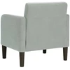 Fotelis Sofa-kėdė su porankiais, šviesiai pilka, 54 cm, aksomas