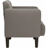 Fotelis Sofa-kėdė su porankiais, šviesiai pilka, 54 cm, velvetas, audinys