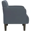 Fotelis Sofa-kėdė su porankiais, tamsiai pilka, 54 cm, aksomas