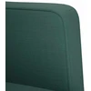 Fotelis Sofa-kėdė su porankiais, tamsiai žalia, 53 cm, audinys