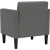 Fotelis Sofa-kėdė su porankiais, tamsiai pilka, 53 cm, audinys