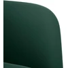 Fotelis Sofa-kėdė su porankiais, tamsiai žalia, 54 cm, aksomas