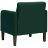 Fotelis Sofa-kėdė su porankiais, tamsiai žalia, 54 cm, aksomas