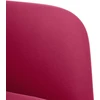 Fotelis Sofa-kėdė su porankiais, vyno raudonumo, 54 cm, aksominė