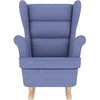 Fotelis Supama kėdė Jeans Mėlyna 74x90x102 cm Audinys