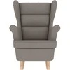 Fotelis Supama kėdė Taupe 74x90x102 cm Audinys