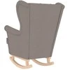 Fotelis Supama kėdė Taupe 74x90x102 cm Audinys