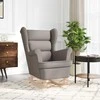 Fotelis Supama kėdė Taupe 74x90x102 cm Audinys