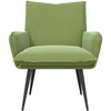 Fotelis Šviesiai žalia Aksomas