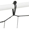 Futbolo atšokimo sienelė, balta/juoda, 184x61x123cm, plienas/PE