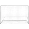 Futbolo vartai su tinkleliu, plienas, balti, 182x61x122cm