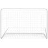 Futbolo vartai su tinklu, 2vnt., balta, plienas, 182x61x122cm