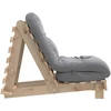 Futono sofa-lova su čiužiniu, 60x206x11cm, pušies masyvas