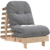 Futono sofa-lova su čiužiniu, 60x206x11cm, pušies masyvas