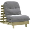 Futono sofa-lova su čiužiniu, 70x206x11cm, impregnuota pušis