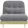 Futono sofa-lova su čiužiniu, 80x206x11cm, impregnuota pušis