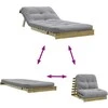 Futono sofa-lova su čiužiniu, 80x206x11cm, impregnuota pušis