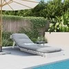 Futono sofa-lova su čiužiniu, balta, 60x206x11cm, pušis