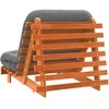 Futono sofa-lova su čiužiniu, vaško ruda, 90x206x11cm, pušis