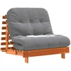 Futono sofa-lova su čiužiniu, vaško ruda, 80x206x11cm, pušis
