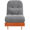 Futono sofa-lova su čiužiniu, vaško ruda, 60x206x11cm, pušis