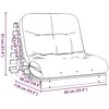 Futono sofa-lova su čiužiniu, vaško ruda, 90x206x11cm, pušis
